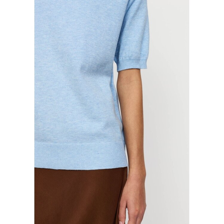 Soft Rebels Marla SS O-Neck Knit Windsurfer Melange