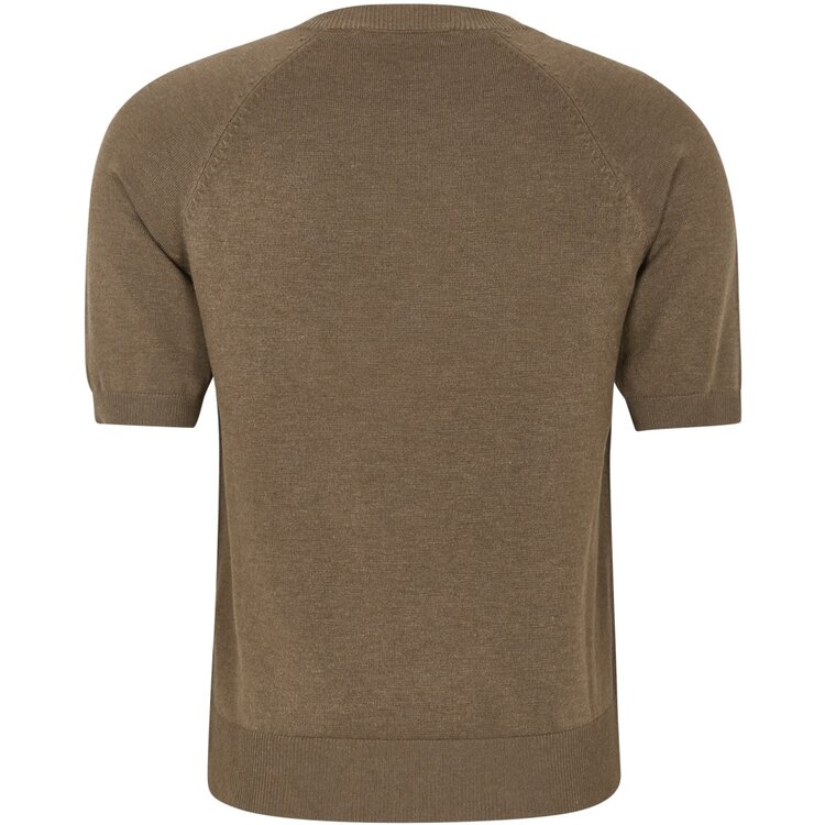 Soft Rebels Marla SS O-Neck Knit Greige