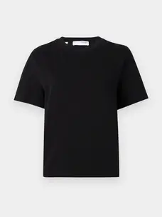 Selected Femme Essential SS Boxy Tee Black