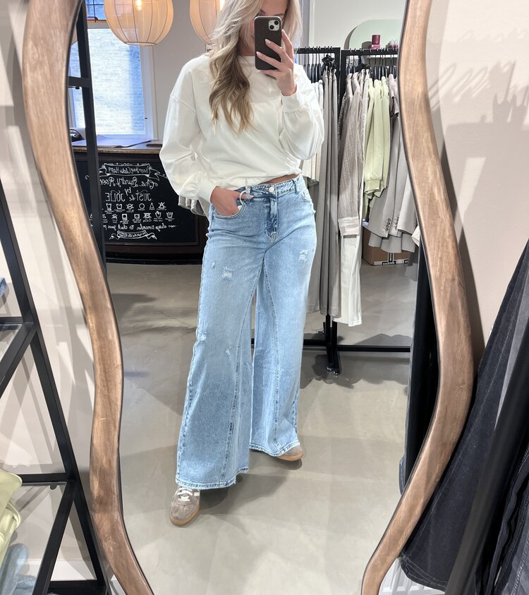 Just be Jolie Ruby Wide Leg Vintage Blue