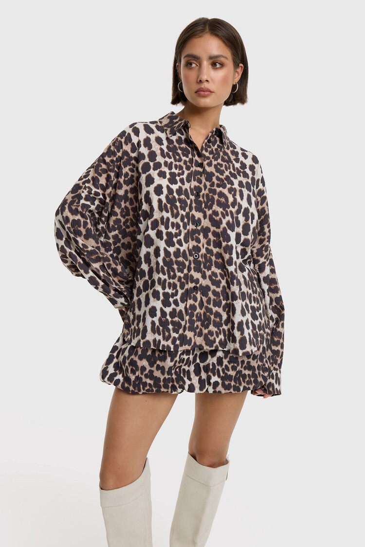 Alix The Label Ladies Woven Animal Blouse