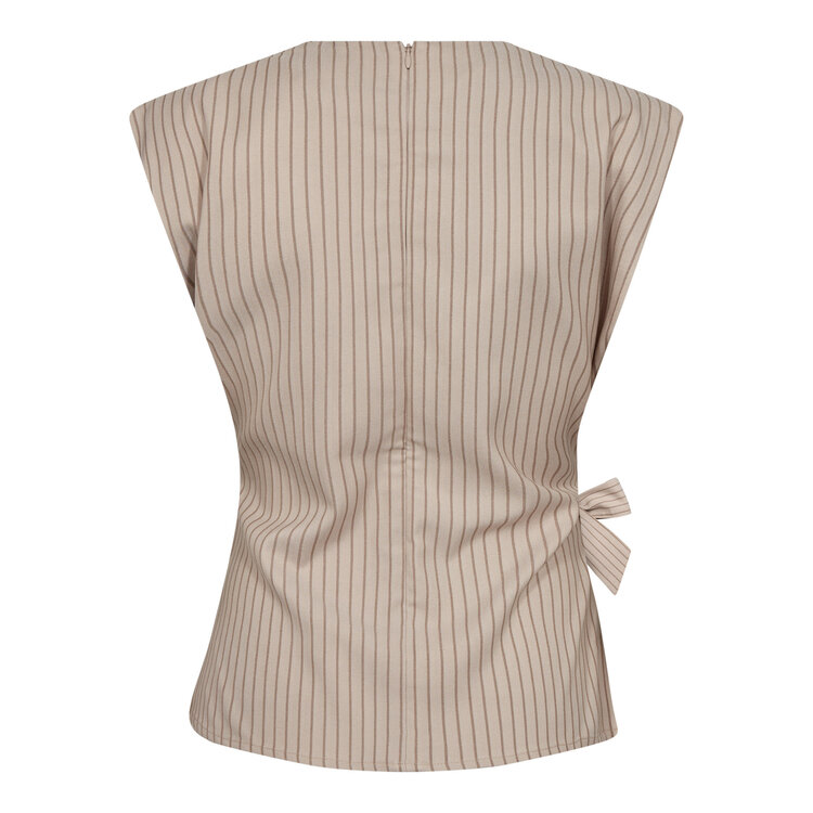 Co'Couture SalvieCC Pleat Top Bone