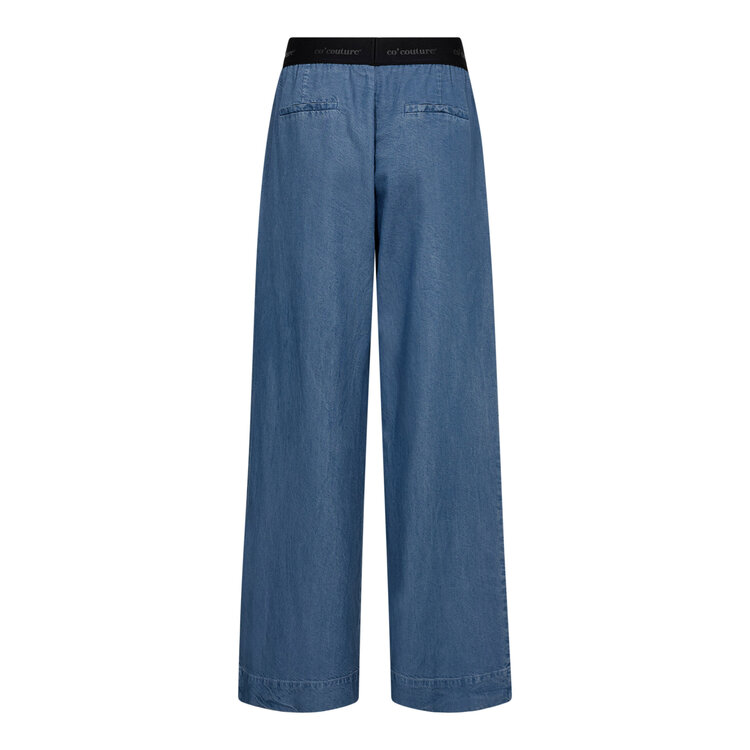 Co'Couture TillyCC Logo Pant Denim Blue