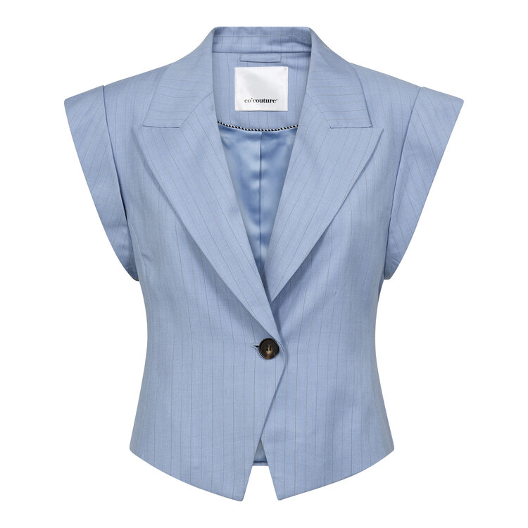 Co'Couture KianaCC Pin Vest Pale Blue