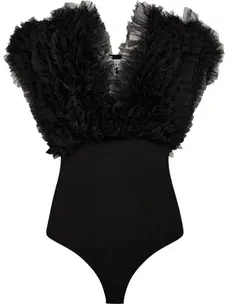 Haute L'Amitié Funky Bodysuit Black