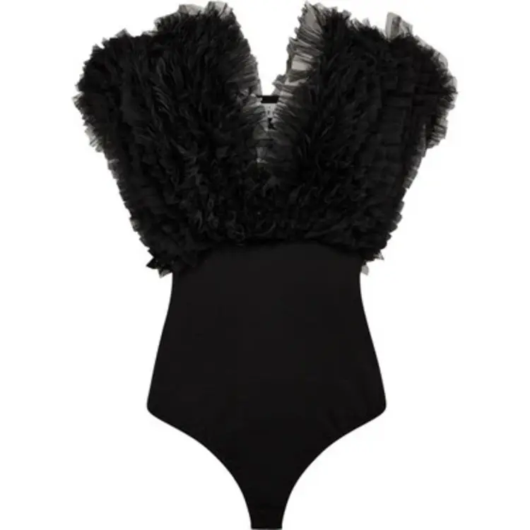 Haute L'Amitié Funky Bodysuit Black