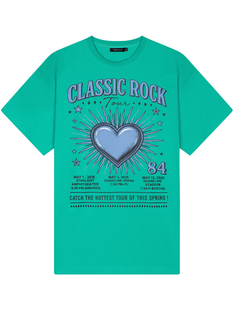 Ydence T-Shirt Classic Rock Sea Green