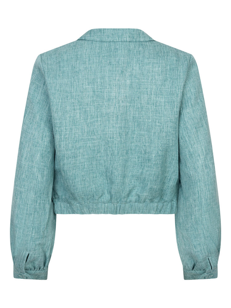 Ydence Jacket Jinte Turquoise Melange