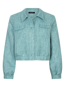 Ydence Jacket Jinte Turquoise Melange