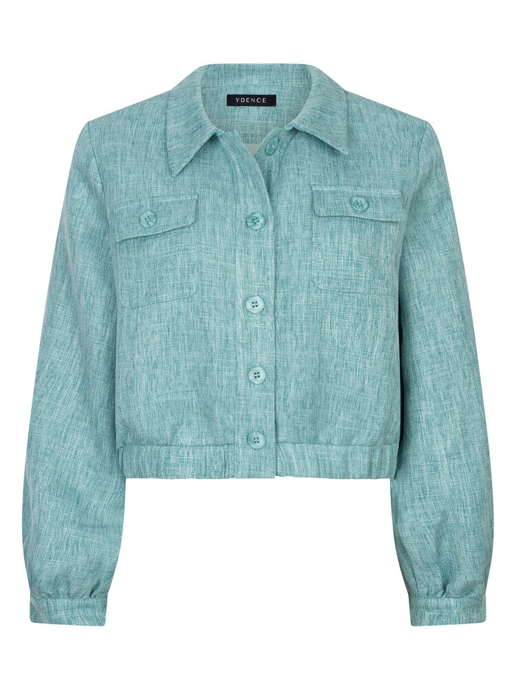 Ydence Jacket Jinte Turquoise Melange