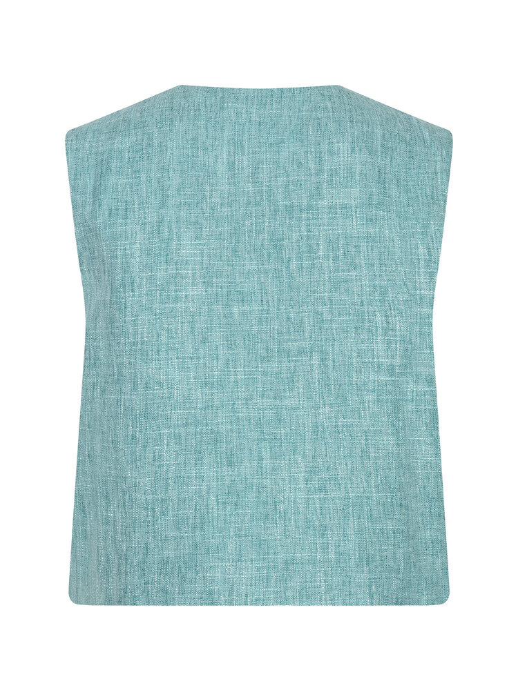Ydence Gilet Amanda Turquoise Melange