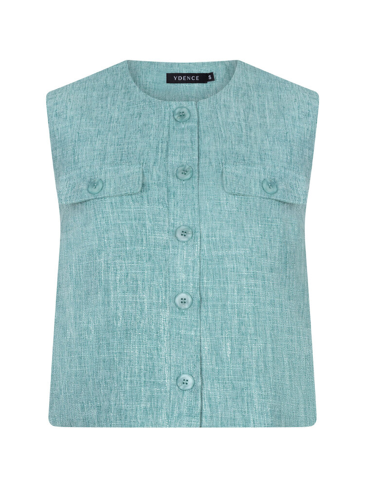 Ydence Gilet Amanda Turquoise Melange