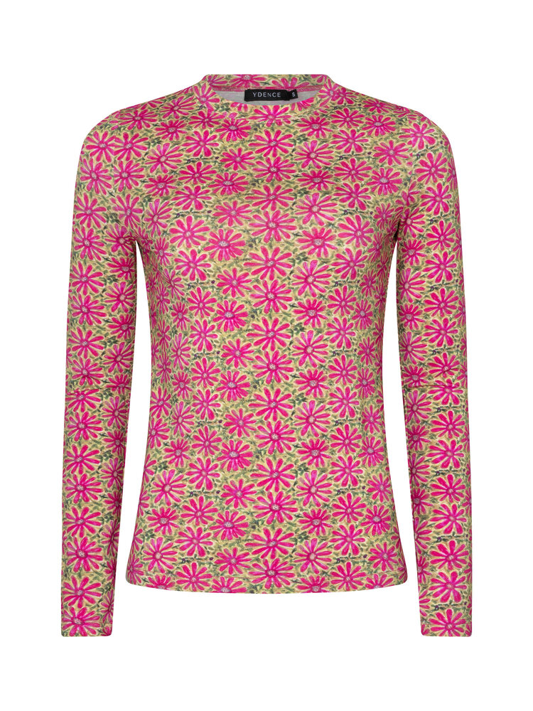 Ydence Top Christine Pink Flower