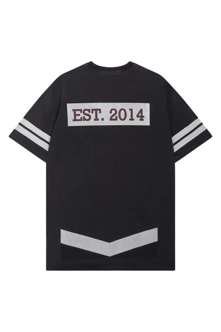 Alix The Label Ladies Knitted Sporty T-Shirt Dress Charcoal Grey