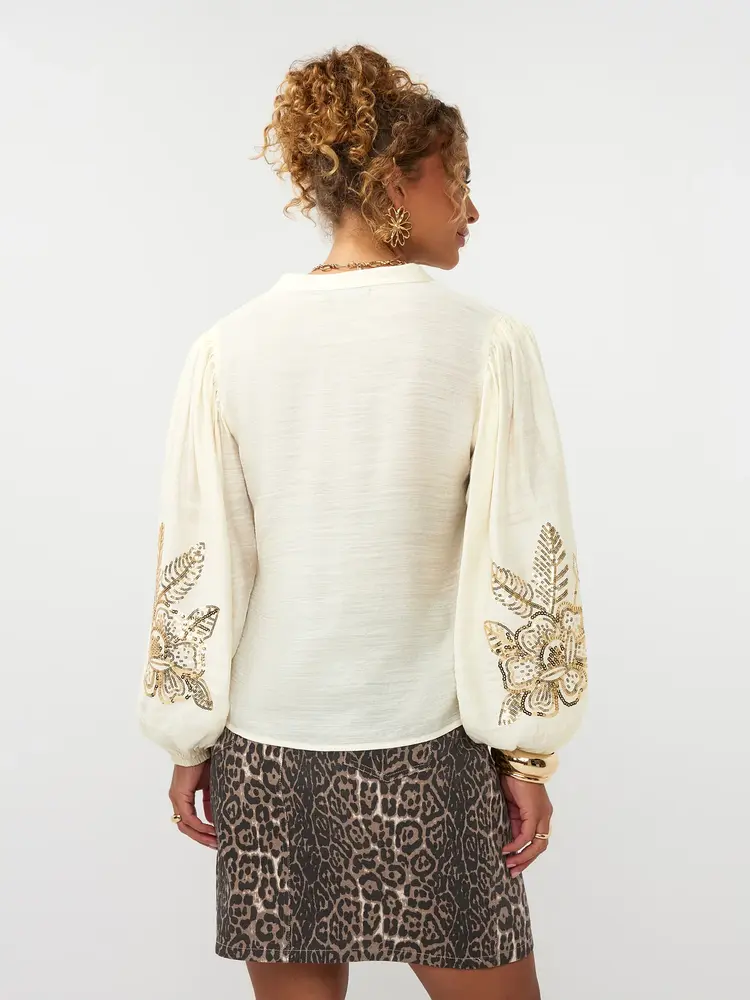 Ydence Blouse Rose Ecru