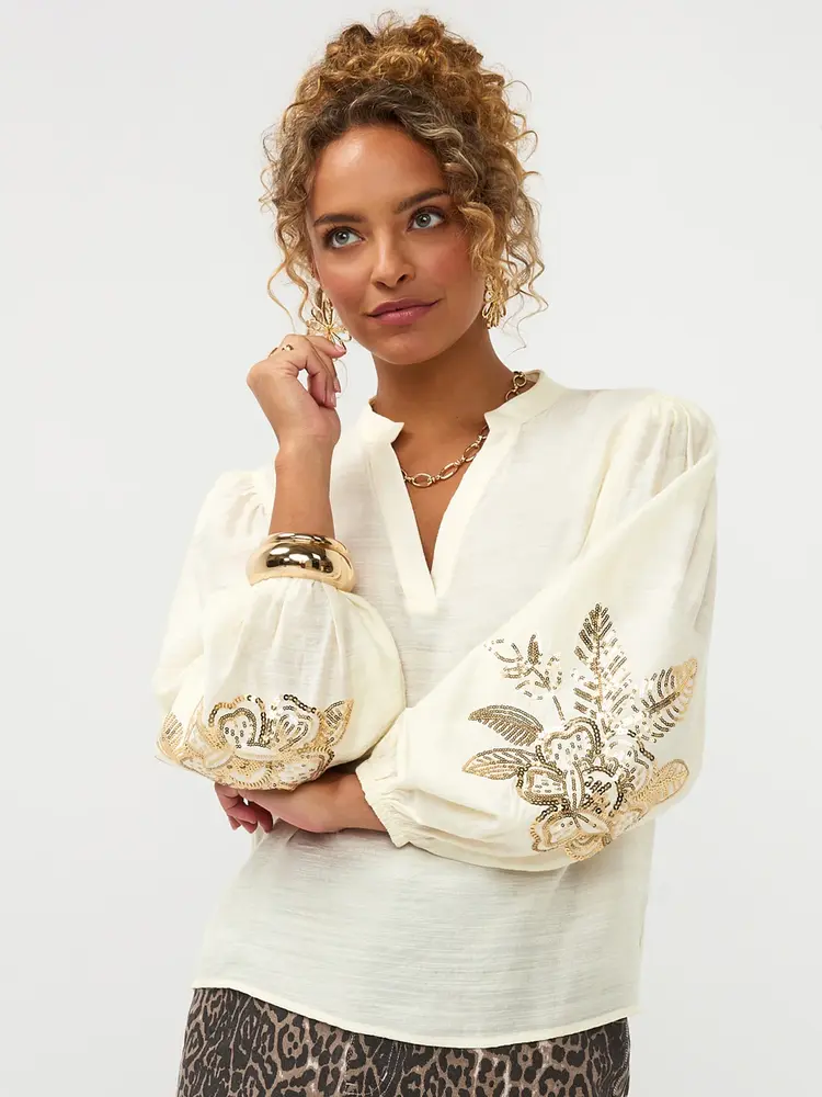 Ydence Blouse Rose Ecru