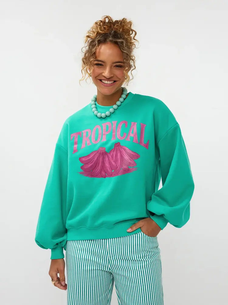 Ydence Sweater Tropical Sea Green