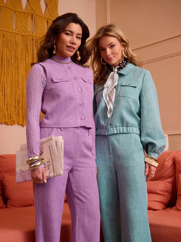 Ydence Jacket Jinte Turquoise Melange