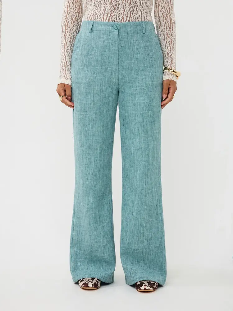 Ydence Pants Leona Turquoise Melange