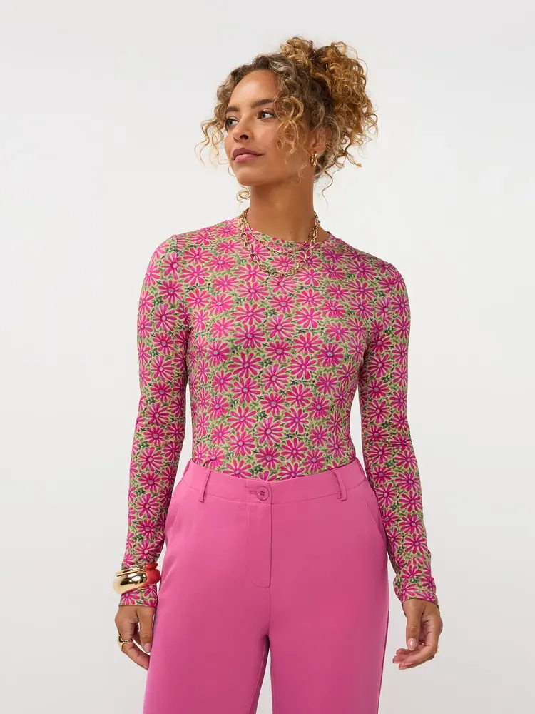 Ydence Top Christine Pink Flower