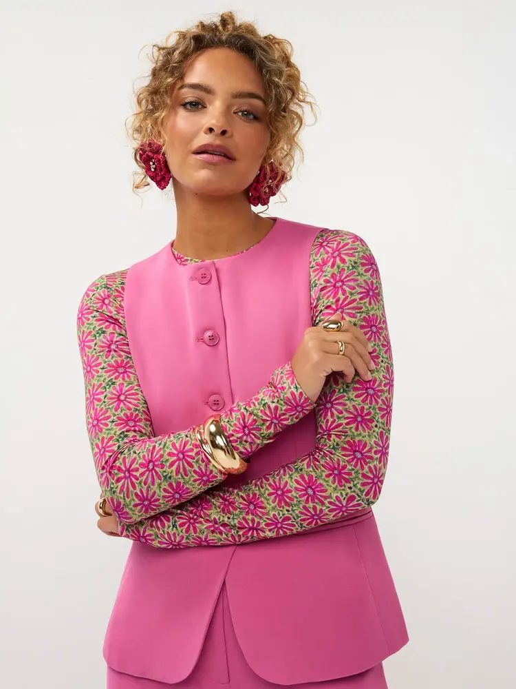 Ydence Top Christine Pink Flower