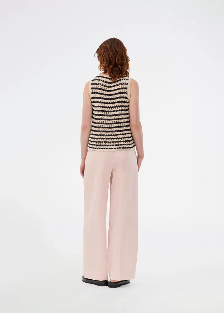 Modström VesterMD Stripe Top Navy Summer Sand