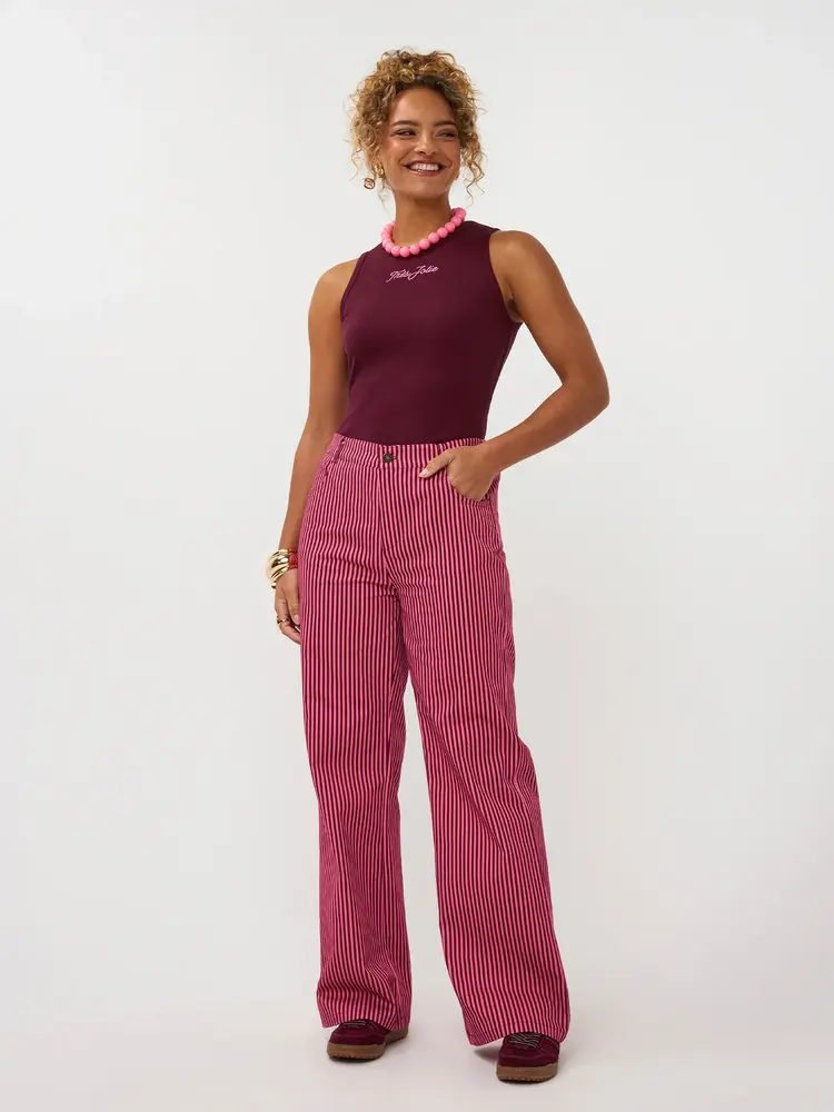 Ydence Top Tres Jolie Burgundy