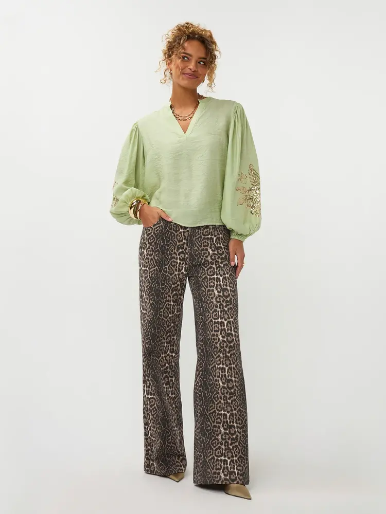 Ydence Blouse Rose Soft Green