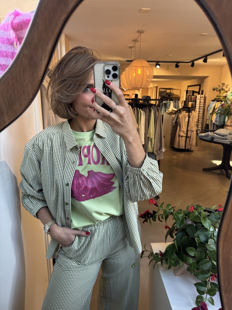 Ydence T-Shirt Tropical Soft Green