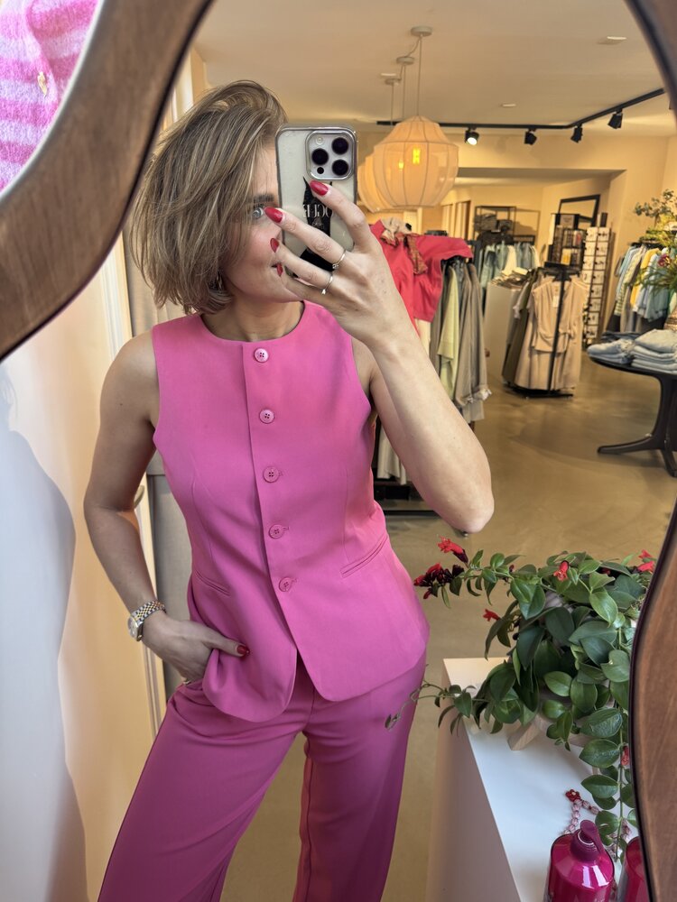 Ydence Gilet Fabienne Berry Pink