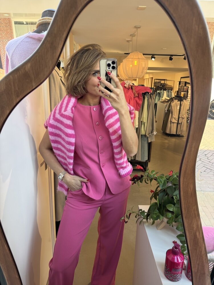 Ydence Gilet Fabienne Berry Pink