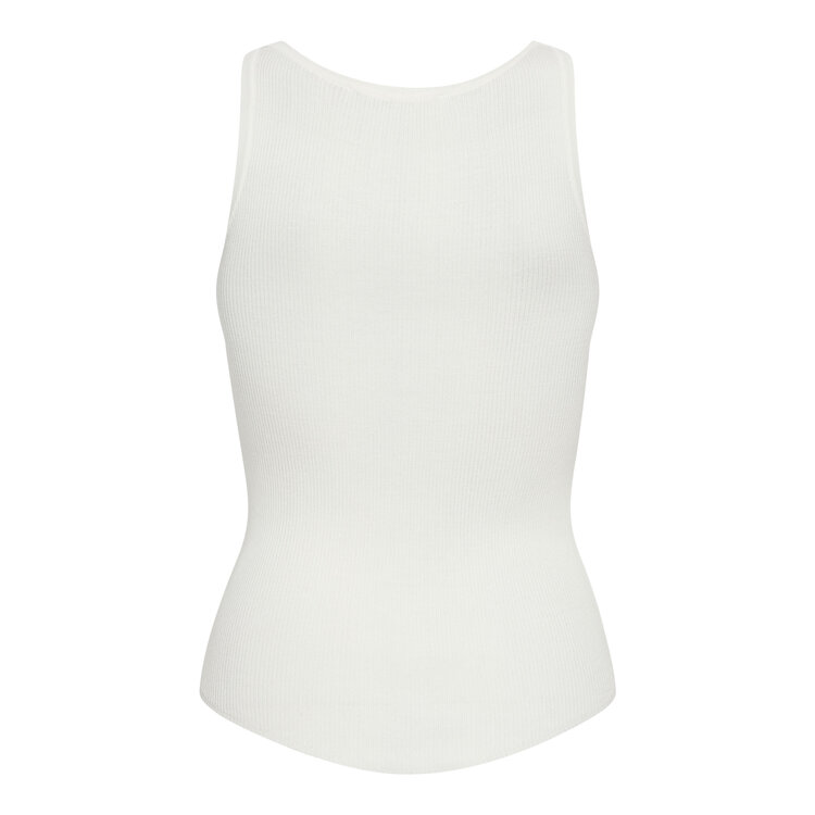 Co'Couture ClaireCC Rib Tank Top Off White