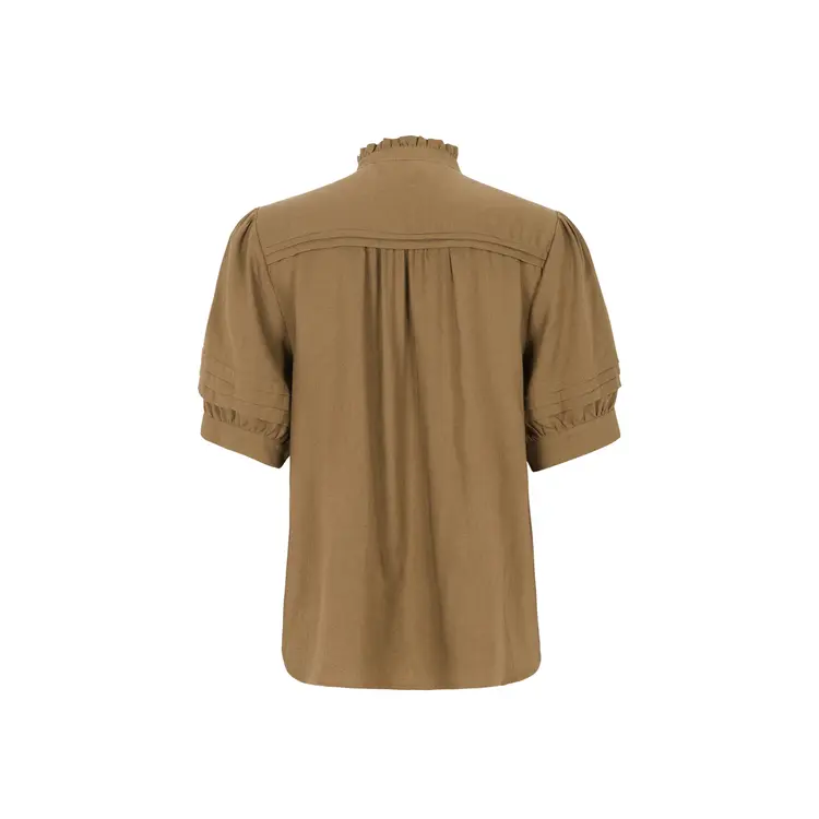 Soft Rebels Yindi Frill Shirt Sepia