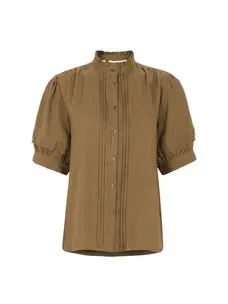 Soft Rebels Yindi Frill Shirt Sepia