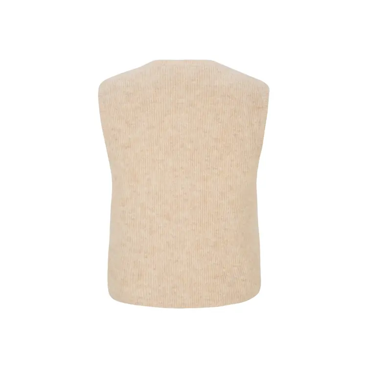 Soft Rebels Alliy Vest Knit RWS Wood Ash Melange Melange