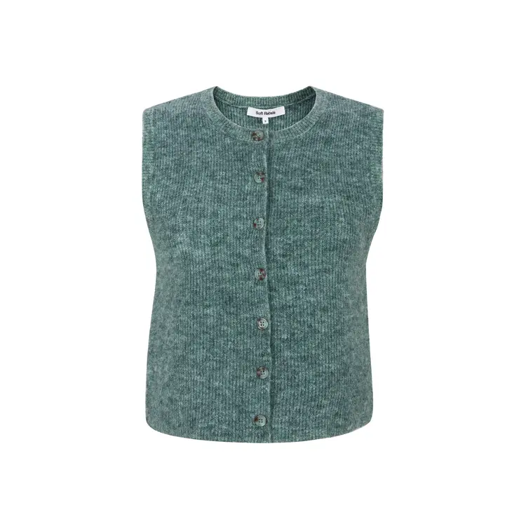 Soft Rebels Alliy Vest Knit RWS Abyss Melange