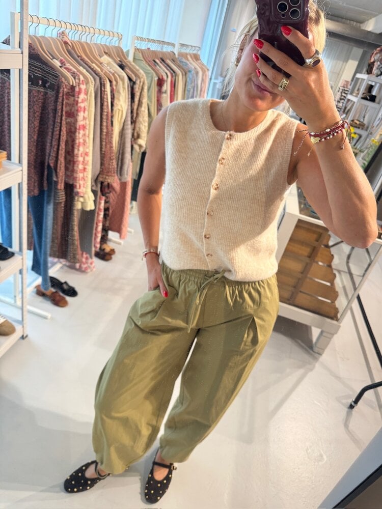 Soft Rebels Alliy Vest Knit RWS Wood Ash Melange Melange