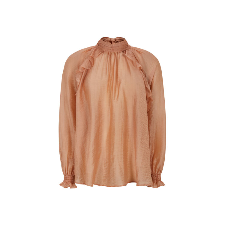 Soft Rebels Rachel Frill Blouse Cafe Creme