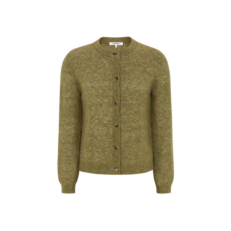 Soft Rebels Allison O-Neck Cardigan Knit RWS Dried Herb Melange