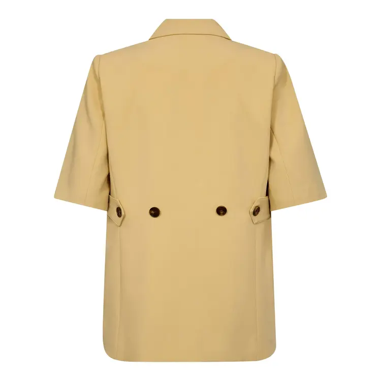 Co'Couture NilanCC Fitted SS Blazer Pale Yellow