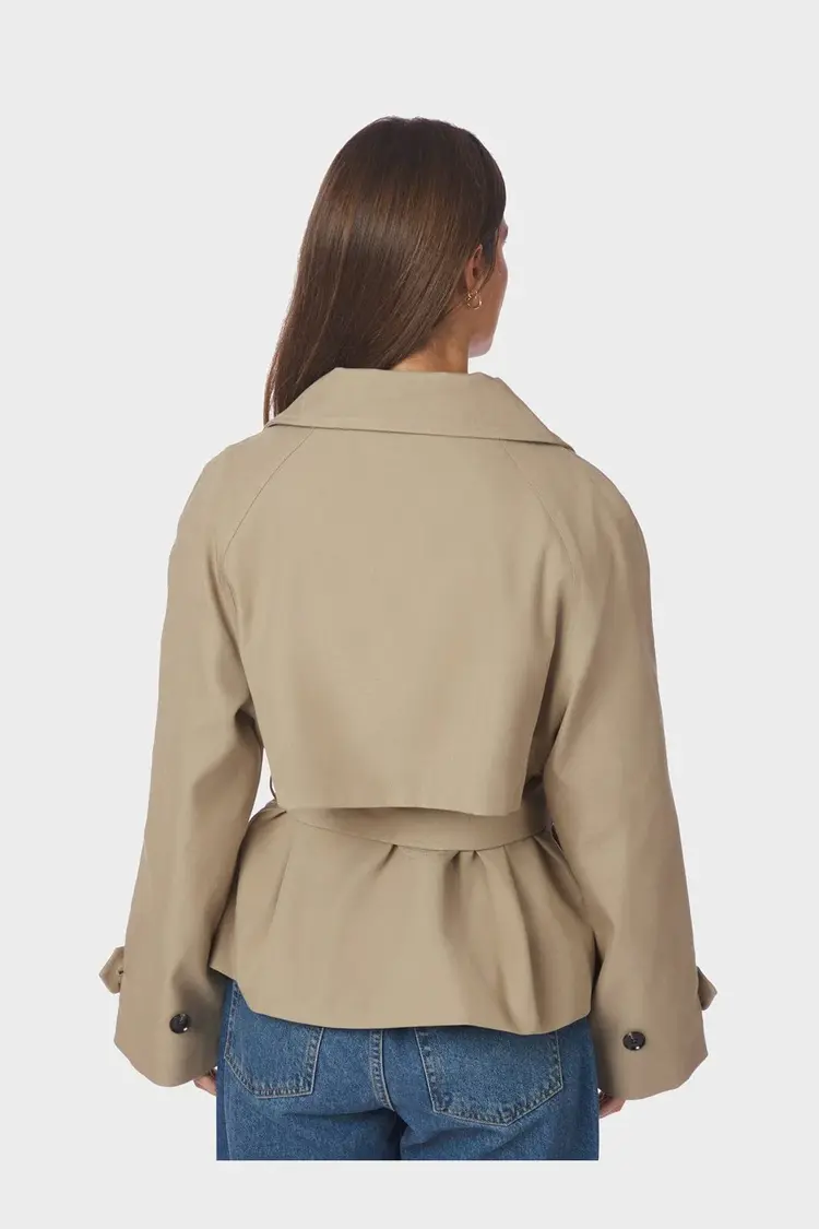 Neo Noir Munet Trench Jacket Sand