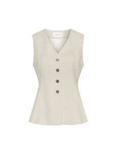 MSCH Esteriane Silver Waistcoat Oatmeal Melange