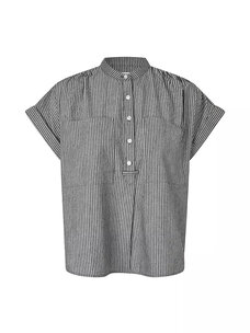 Modström Valentinmd Stripe Top Washed Black Stripe