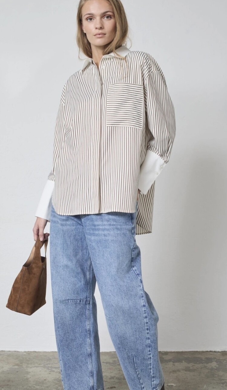 Co'Couture AvaraCC Stripe Bone / Brown