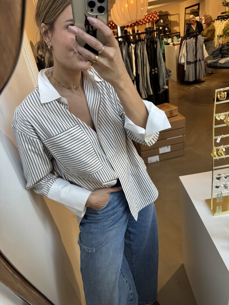 Co'Couture AvaraCC Stripe Bone / Brown