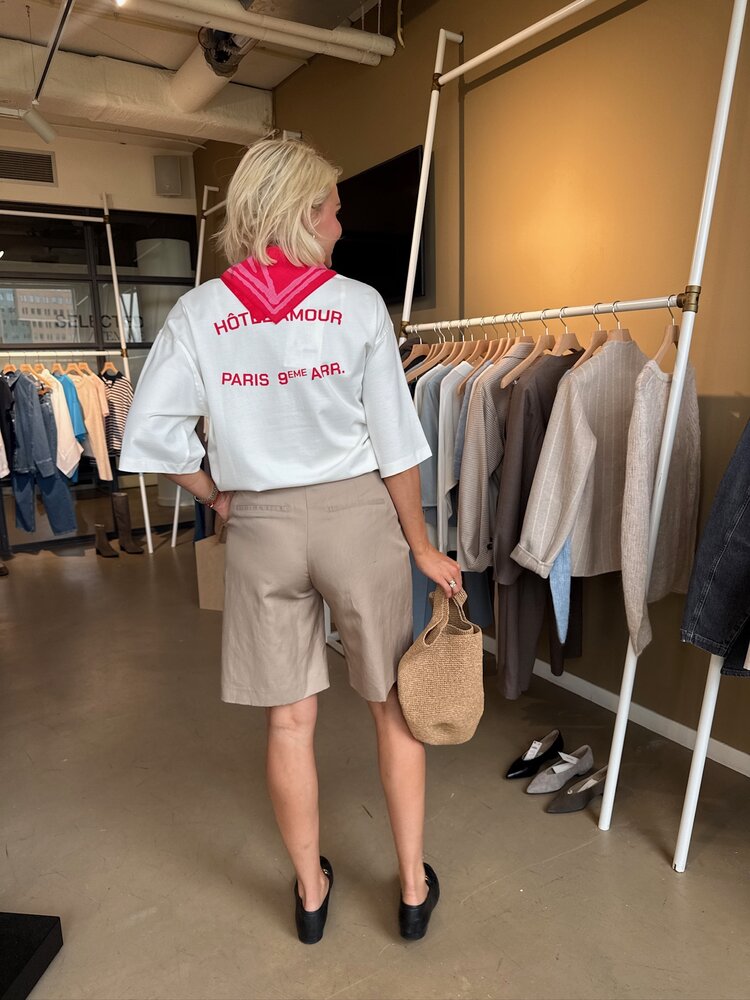 Selected Femme Wide Amour HW Bermuda Shorts