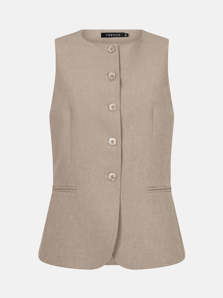 Ydence Gilet Mellie Stone Grey