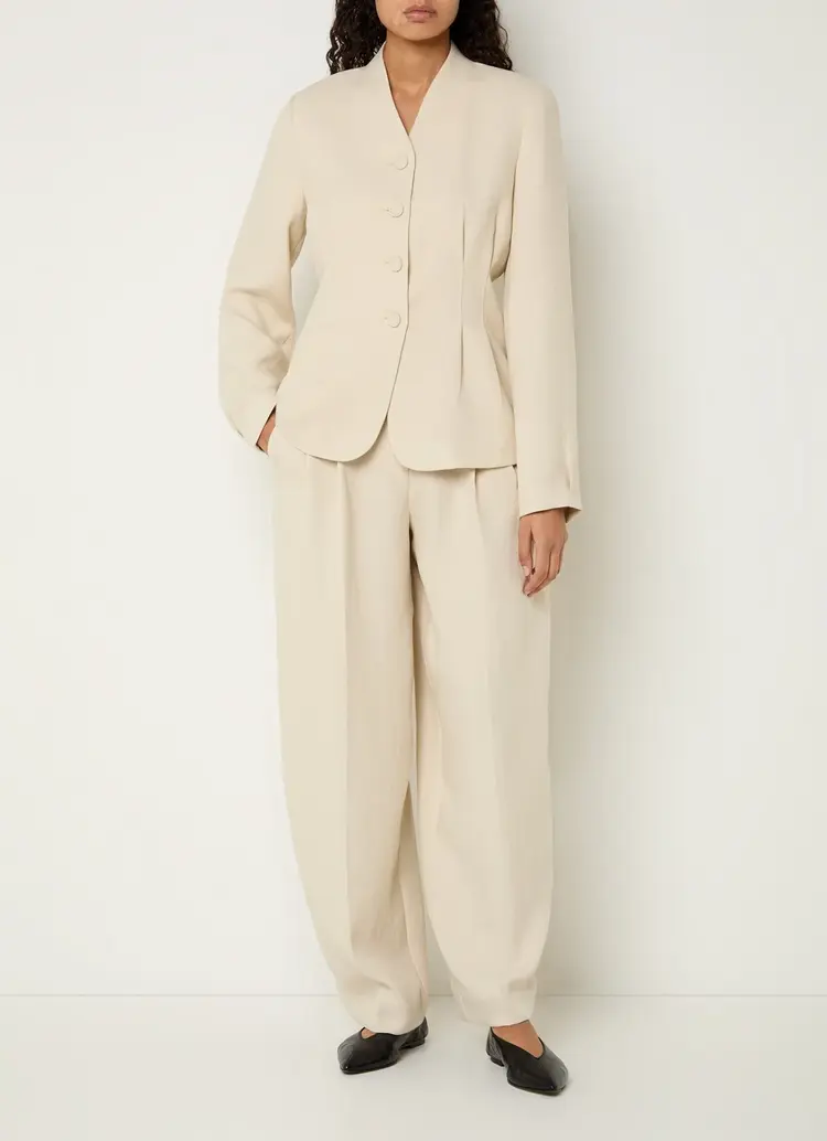 MSCH Esteriane HW Pants Oatmeal Melange