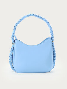My Jewellery Licht Blauwe Schoudertas Met Gevlochten Detail