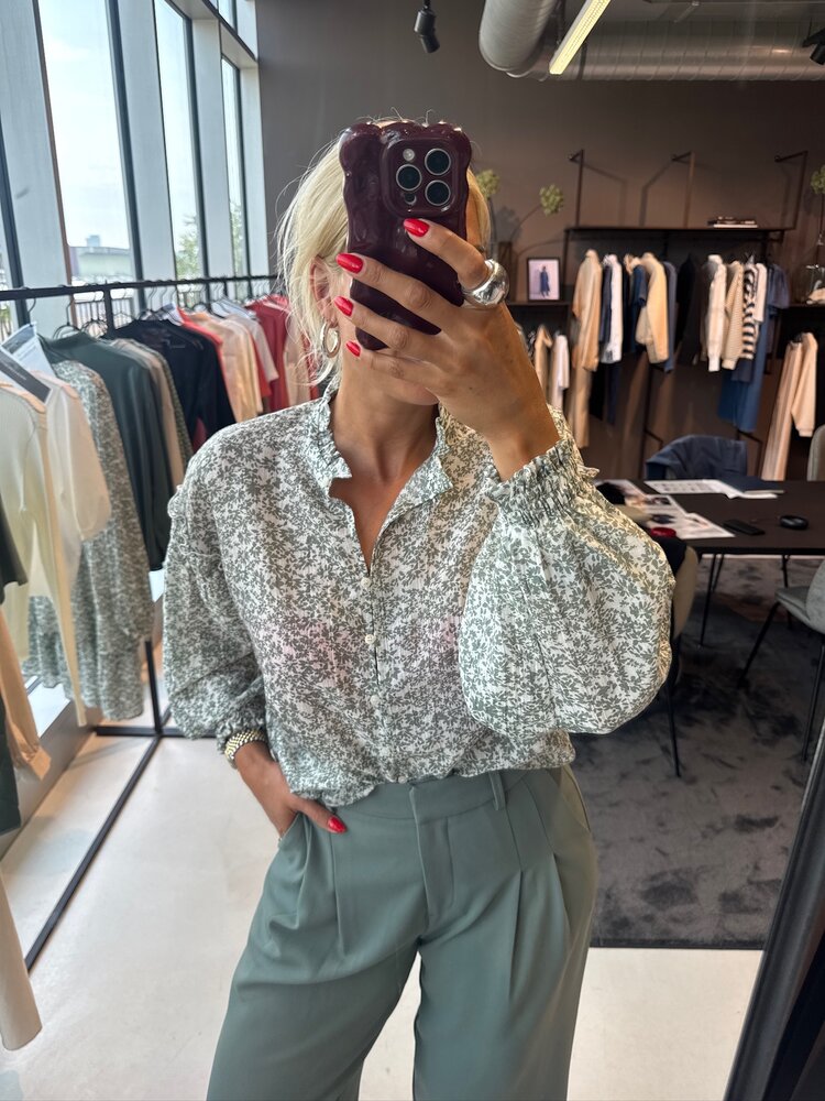 MSCH Seraphina 3/4 Shirt AOP Egret Flower